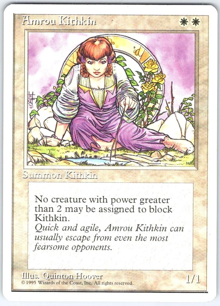 Amrou Kithkin 252 Common Fourth Edition Magic: The Gathering Lightly Played