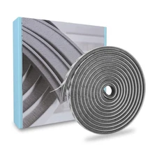 40FT Brush Weather Stripping Door Window Seal - 0.35 X 0.35, Gray