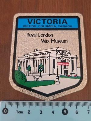 Souvenir-Aufkleber * Victoria Canada Royal London Wax Museum * RAR * Aufkleber 