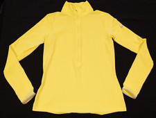 Nike Pro Dri-Fit Half Zip Neon Yellow Jacket w/ Thumb Holes Women's Size L READ