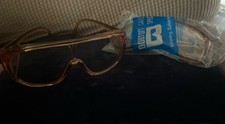 VTG Bouton Safety Amber Frames with Clear Shield Lens Side Shields