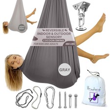 Double Layer Reversible Sensory Swing Outdoor and Indoor Swing For Kids and ...