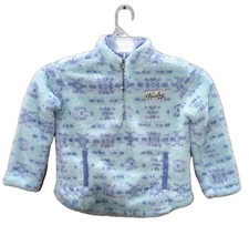 Hurley Girls Small 6/6X Sherpa Printed Quarter-Zip Jacket NWT H3-1