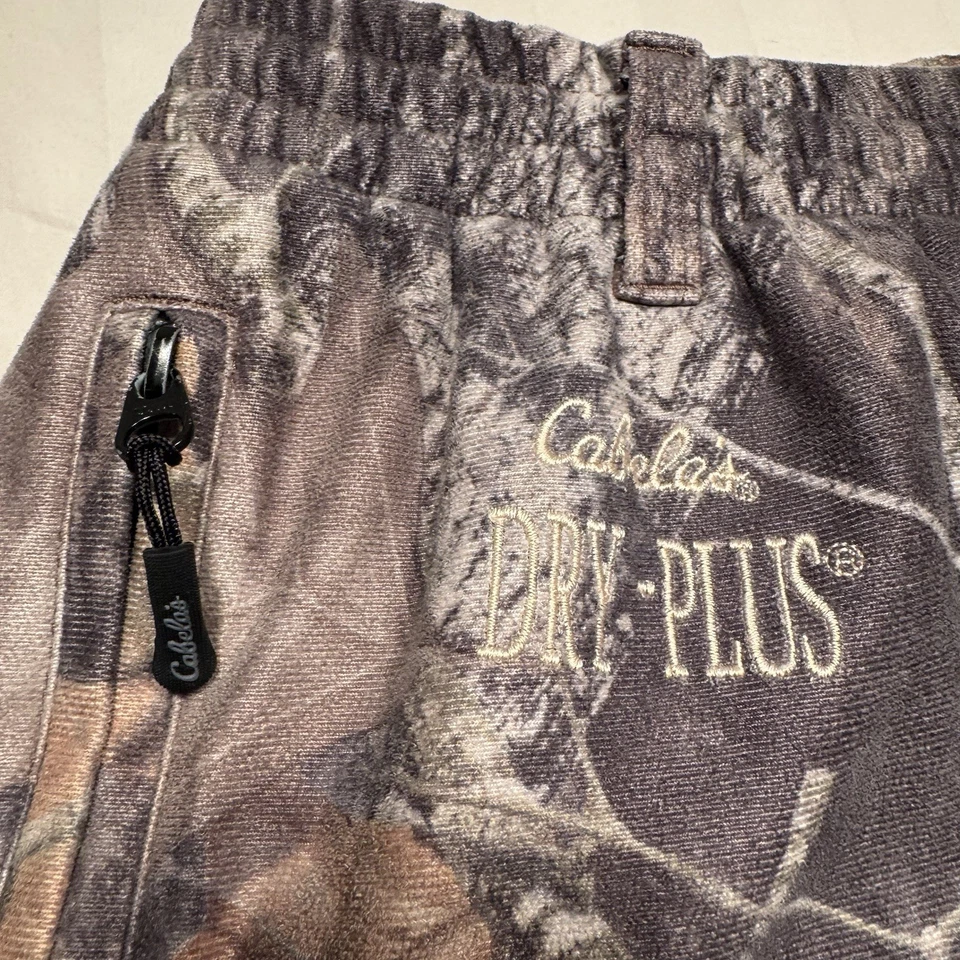 Cabela's Dry Plus Pants Men's Large Mossy Oak Break Up Camo Hunting Ankle Zip - Image 3 of 4