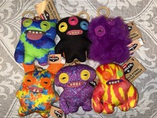 ZURU Fuggler Plush Keyring Lot Of 6 Funny Ugly Monster Keychains 5 New
