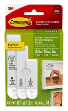 Command Picture Hanging Strips 32 Strips 16 P...