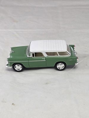 Kinsmart - 1:40 Scale Model 1955 Chevy Nomad Green Pull Back (BBKT5331DB)