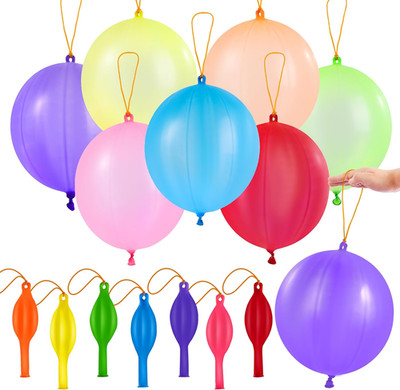 36 Pcs Punch Balloons, Easter Egg Fillers, Heavy Duty Party Favors for Kids, Pun