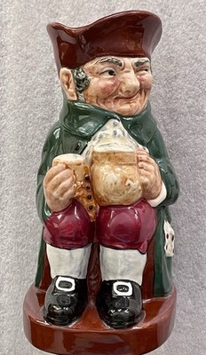 Royal Doulton Old Charlie Seated Toby Jug 8322A, 5 1/2 Inches