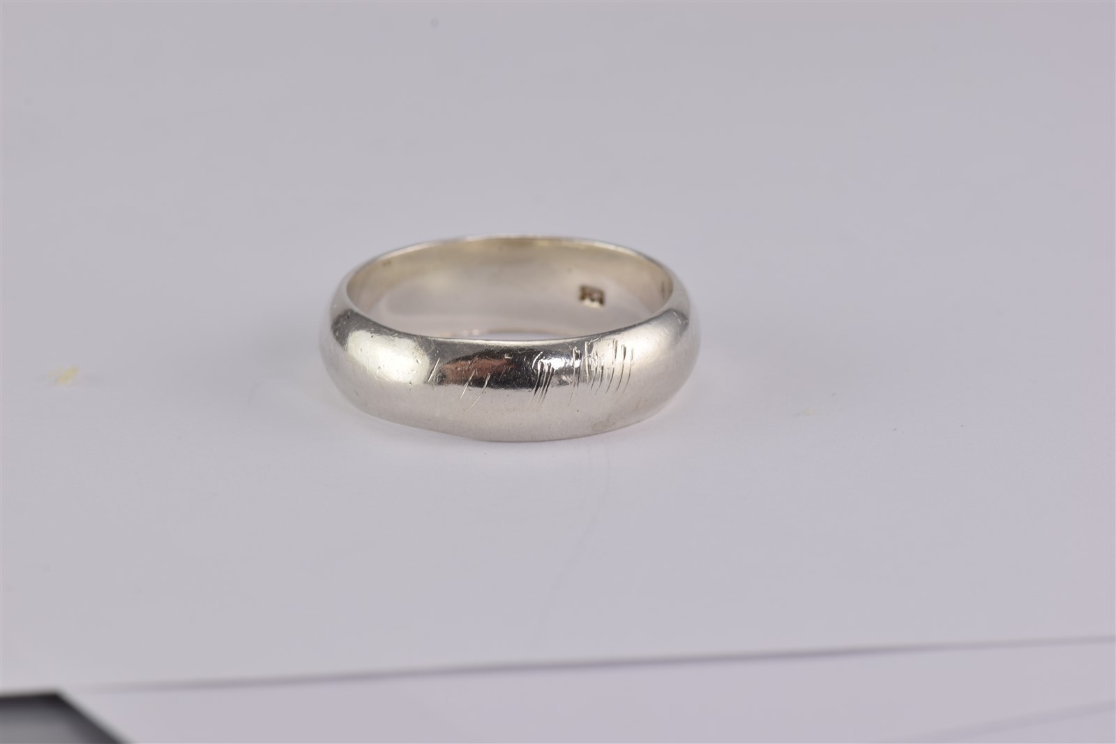 Sterling Silver Solid Rounded Side Simple Band Ri… - image 3