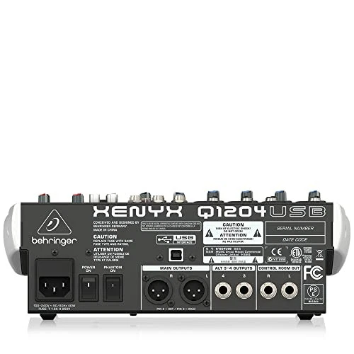 Behringer Analog Mixer 12 Channel 1 Knob Comp/USB Audio Interface XENYX Q1204USB - Image 4 of 4