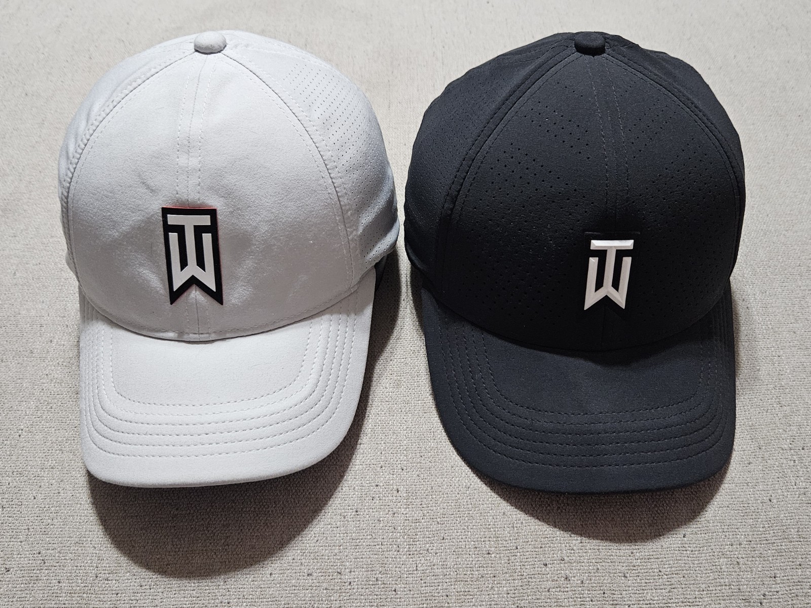 Hat Black White Legacy 91 Dri Fit M/l Aerobill Tw Lot Of 2