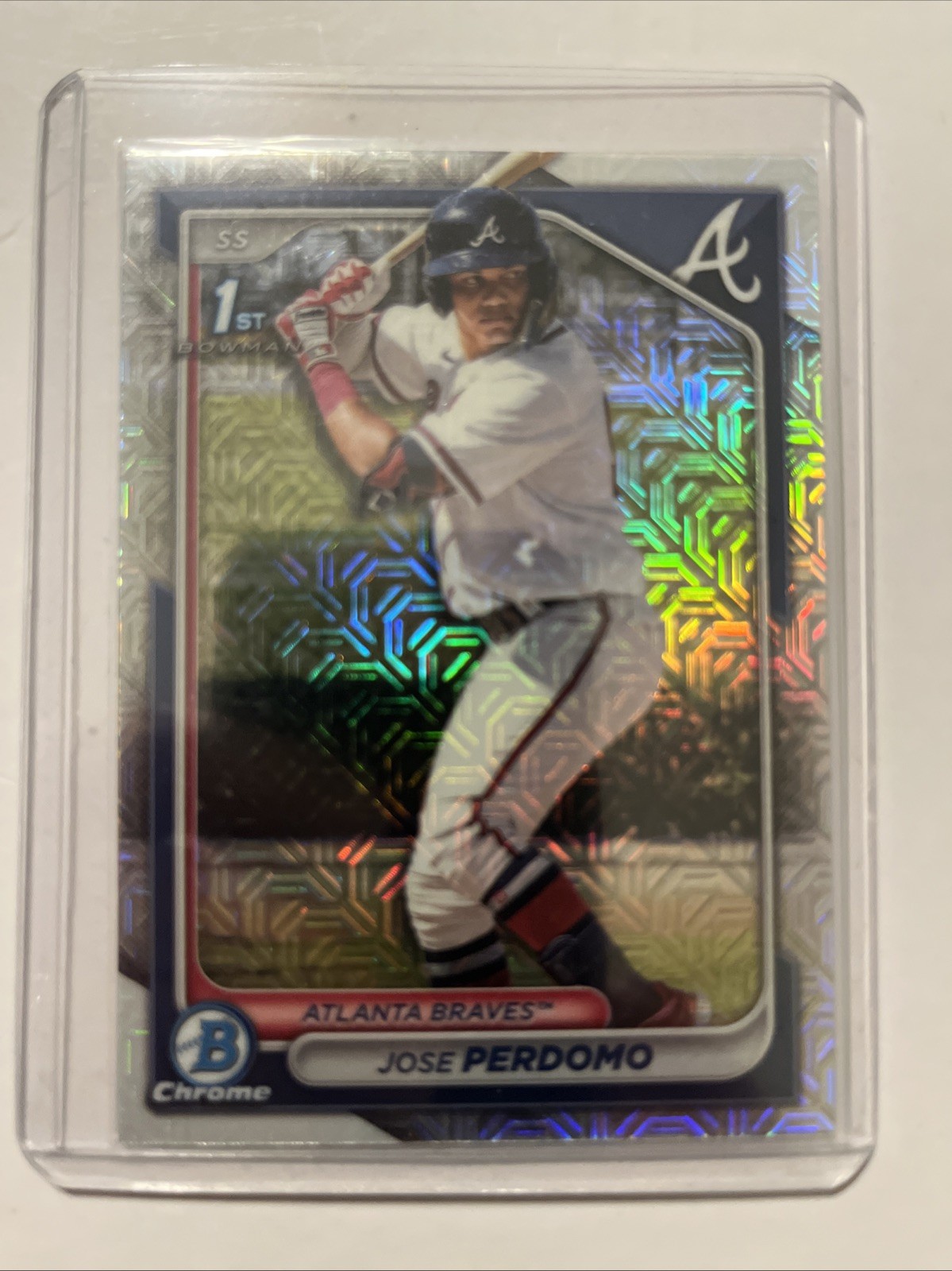 JOSE PERDOMO 2024 1st BOWMAN CHROME Prospect BCP-220 ATLANTA BRAVES ⚾️ 🔥