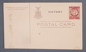 MayfairStamps Philippines 1940s Rizal Martyrdom Anniversary Stationery Card aaz_