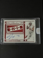2023 Flawless Collegiate Rookie Slogan Jaxon Smith-Njigba Patch Auto /25 