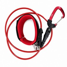 Freediving Wrist Lanyard Coiled Safety Leash Rust Resistant for Divers