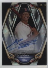 2019 Topps High Tek PortraiTEK Black Auto 28/50 Rafael Devers #PT-RD Auto 0q53