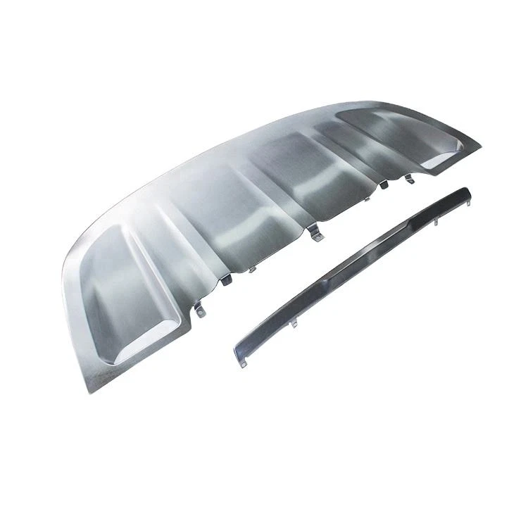 2X Front Rear Steel Guard Board Bumper Skid Trim for Porsche Cayenne 2015-2017 - Imagen 3 de 4