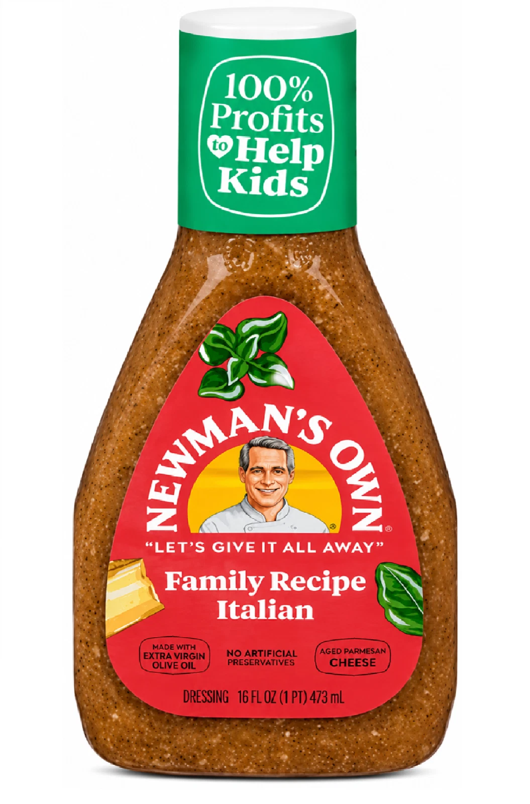 Newman's Own Family Recipe Italian Dressing Pack of 3 16 oz Bottles
