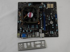 MSI FM2-A75MA-E35 AMD 75 Motherboard + AMD A series CPU io plate 4gb ram