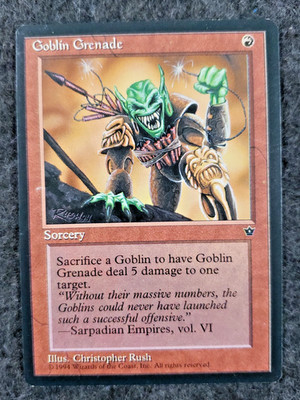 Goblin Grenade (#116) - Fallen Empires Regular Never played MTG Card   (DS3D1K8)