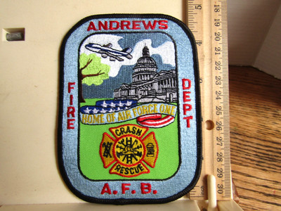 Andrews Air Force Base Fire Dept patch Washington DC Home of Air Force One NOS