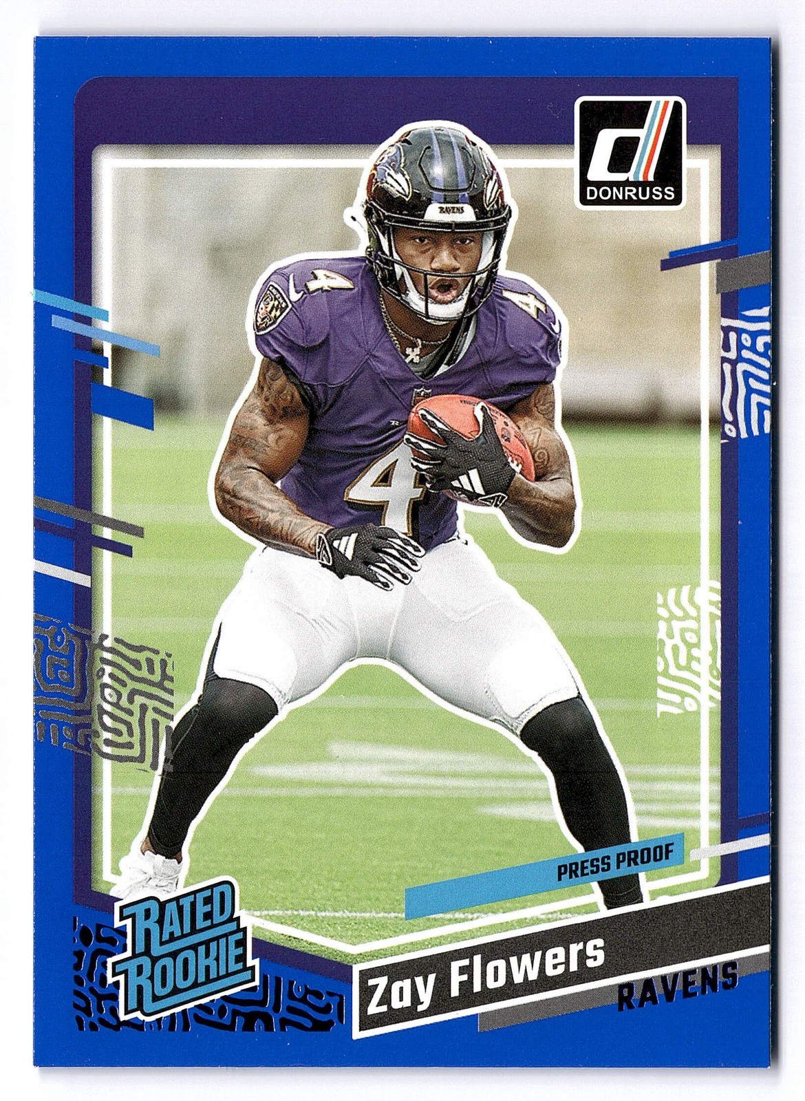 Zay Flowers #307 Football Cards 2023 Panini Donruss trading card — raw and PSA graded price guide