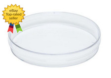 10 Pack Sterile Thick Plastic Petri Dishes with Lids 90mm x 15mm for Lab