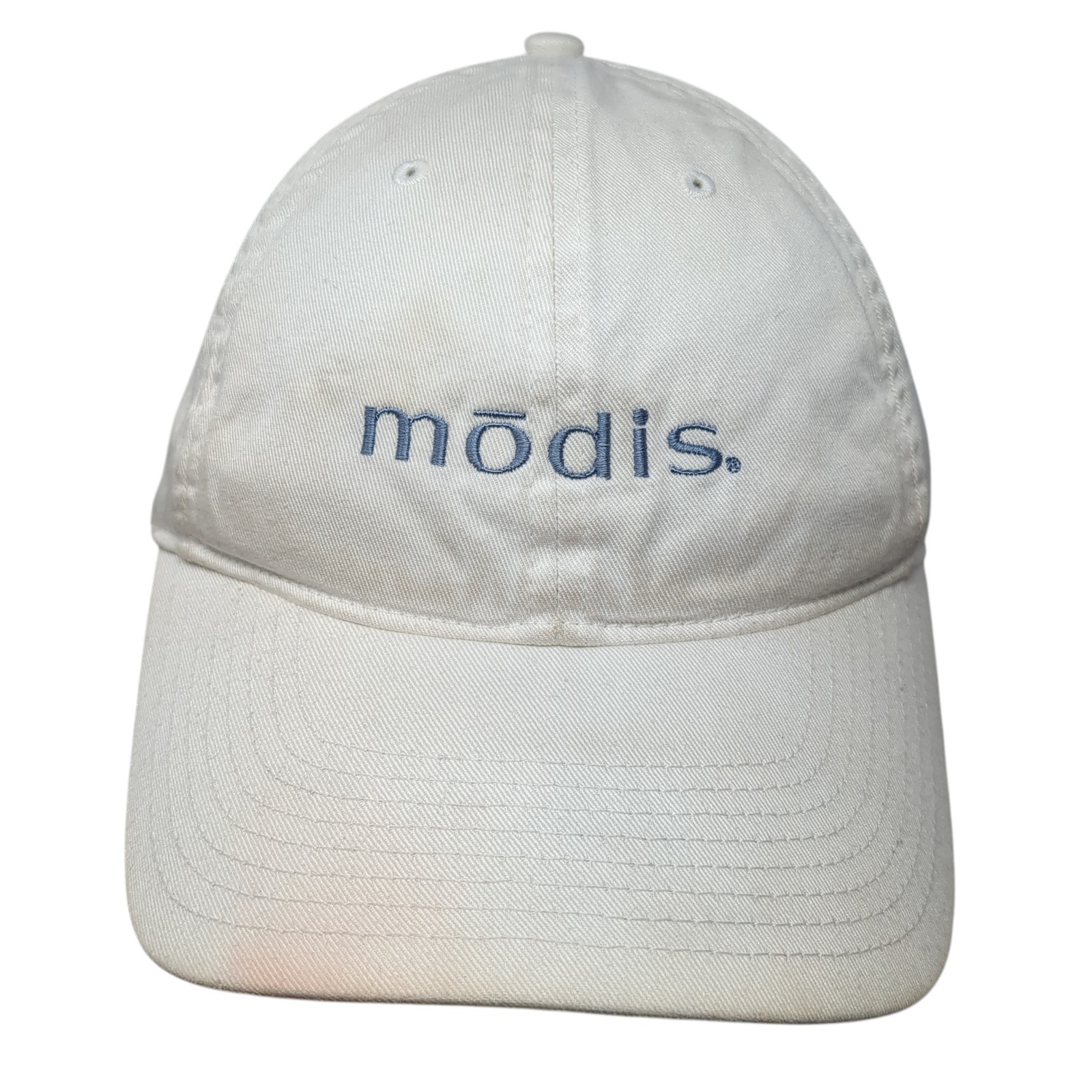 Modis Slideback Hat Solid White One Size Adjustab… - image 1