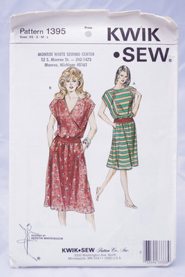 Kwik Sew Pattern 1395 Kerstin Martensson Loose Fitting Top & Skirt Misses Xs - L