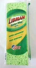 Libman Gator Mop Refill Head 9" Wet Cellulose Tear Resistant  Super Absorbent