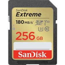 SanDisk 256GB Extreme UHS-I SDXC Memory Card SDSDXVV256GANCIN