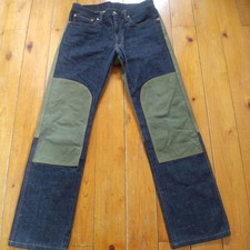 Pantalones Denim KOJIMA GENES Oliva 32 Diseño Raro Usados