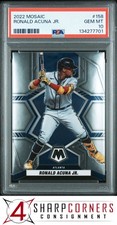 2022 PANINI MOSAIC #158 RONALD ACUNA JR.  PSA 10