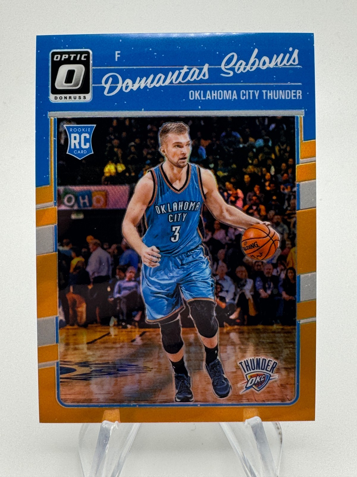 2016-17 Donruss Optic DOMANTAS SABONIS Rookie Orange Prizm /199 #161 OKC Thunder
