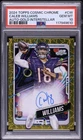 2024 Topps Cosmic Chrome CALEB WILLIAMS Auto /50 RC Gold Interstellar PSA 10