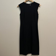 MM Lafleur Little Black Dress Women’s Size 6 Cap Sleeve Jersey Knit Career