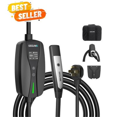 32Amp Level 2 EV Charger for Tesla - 240V NACS with 25FT Cable & Safety Features