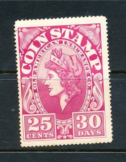 Coin Stamp from United States (3763)