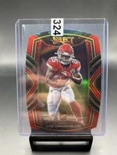 Clyde Edwards-Helaire Select Club Level Prizm Red Die Cut Rookie Card 2020 #254