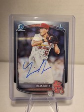 2025 Bowman Draft Liam Doyle Chrome Auto 1st Prospect #CPA-LD Cardinals