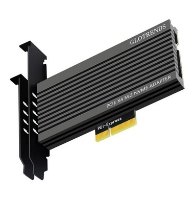GLOTRENDS PA15 M.2 NVMe auf PCIe 4.0 X4 Adapter für M.2 NVMe SSD, extra groß...