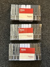 108 Black White And Grey Clothing Pegs From Nutmeg (3 Packs Of 36)