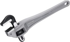 Image of 350Mm (14 Inch) Heavy Duty Aluminum Offset Pipe Wrench, 50Mm (2") Jaw Capacity