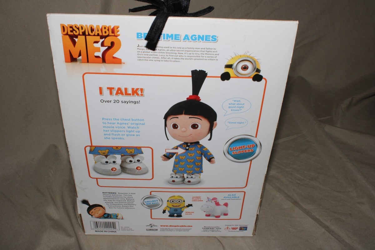 NEW Thinkway Toys Despicable Me 2 Bedtime Agnes Talking Light Up