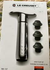 Le Creuset Wine Pump Set Wa 137 Chrome/ Blackish Color