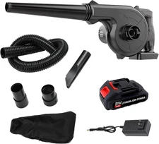 Leaf Blower Cordless, Mini Leaf Blower with Battery and Charger, Handheld Batter