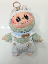 Labubu POP MART The Monsters Exciting Macaron - Green Grape Custom outfit 17cm
