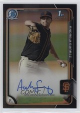 2015 Bowman Draft Asia Exclusive Black Refractor 9/35 Andrew Suarez Auto g6p