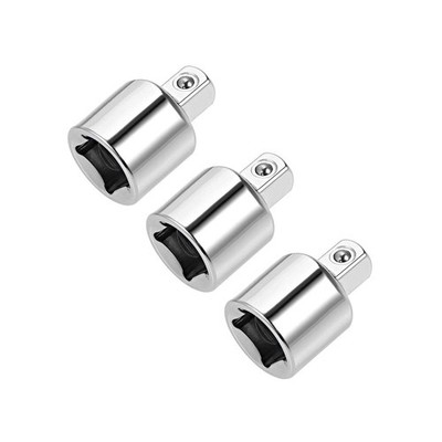 uxcell 3 Pcs 3/8 Inch Drive (F) x 1/4 (M) Socket Reducer for 3/8'' x 1/4'' 
